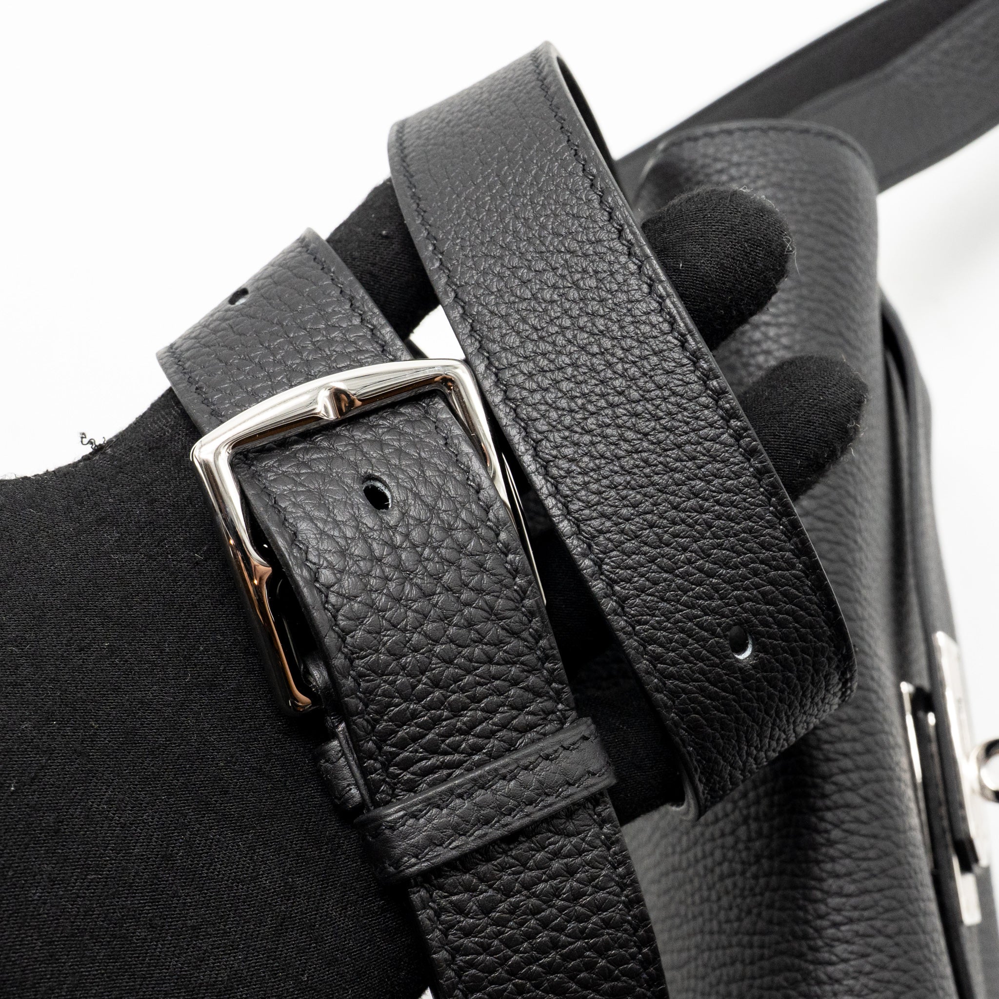 HERMES KELLY MESSENGER PM BAG TOGO BLACK SHW
