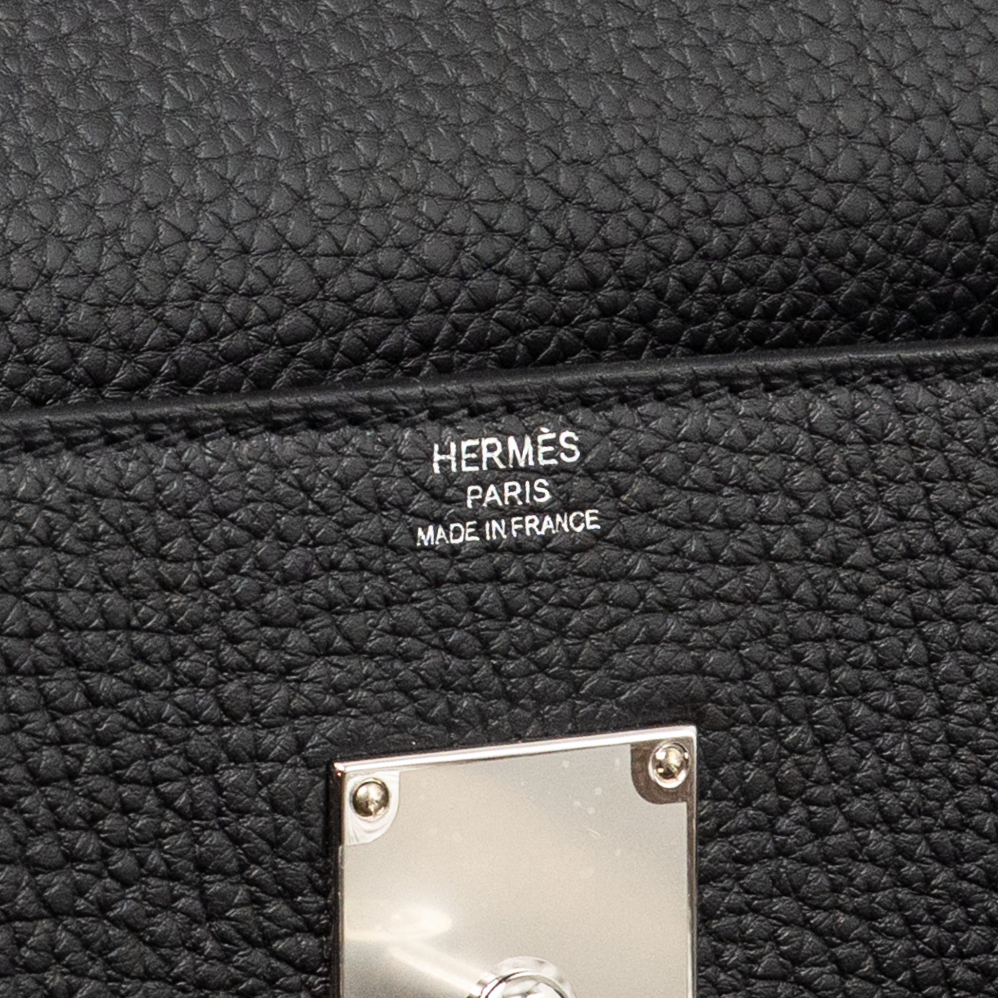 HERMES KELLY MESSENGER PM BAG TOGO BLACK SHW