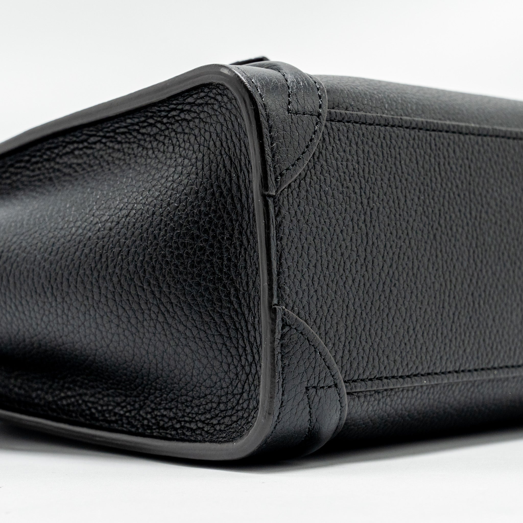 CELINE NANO LUGGAGE BAG CALFSKIN BLACK SHW