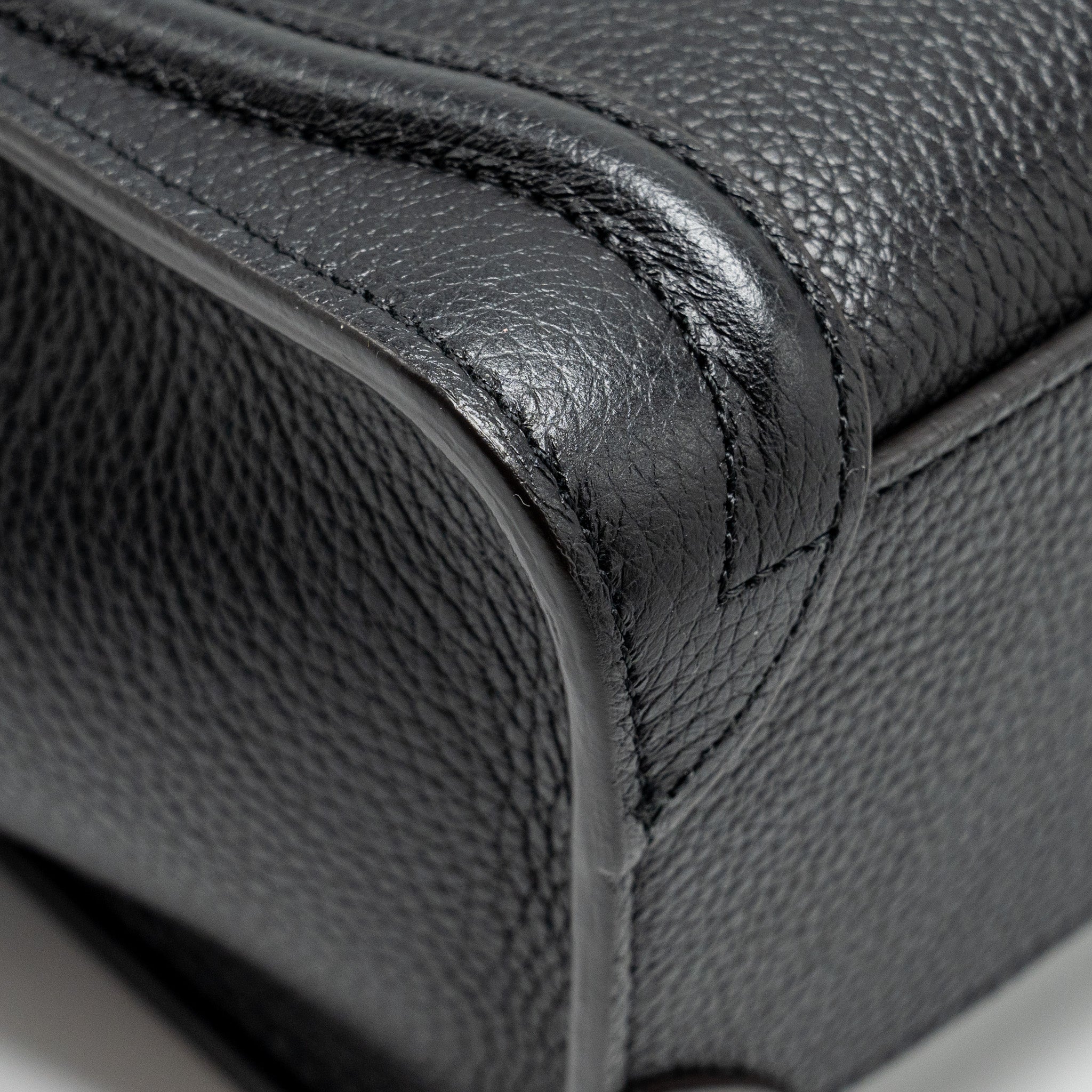 CELINE NANO LUGGAGE BAG CALFSKIN BLACK SHW
