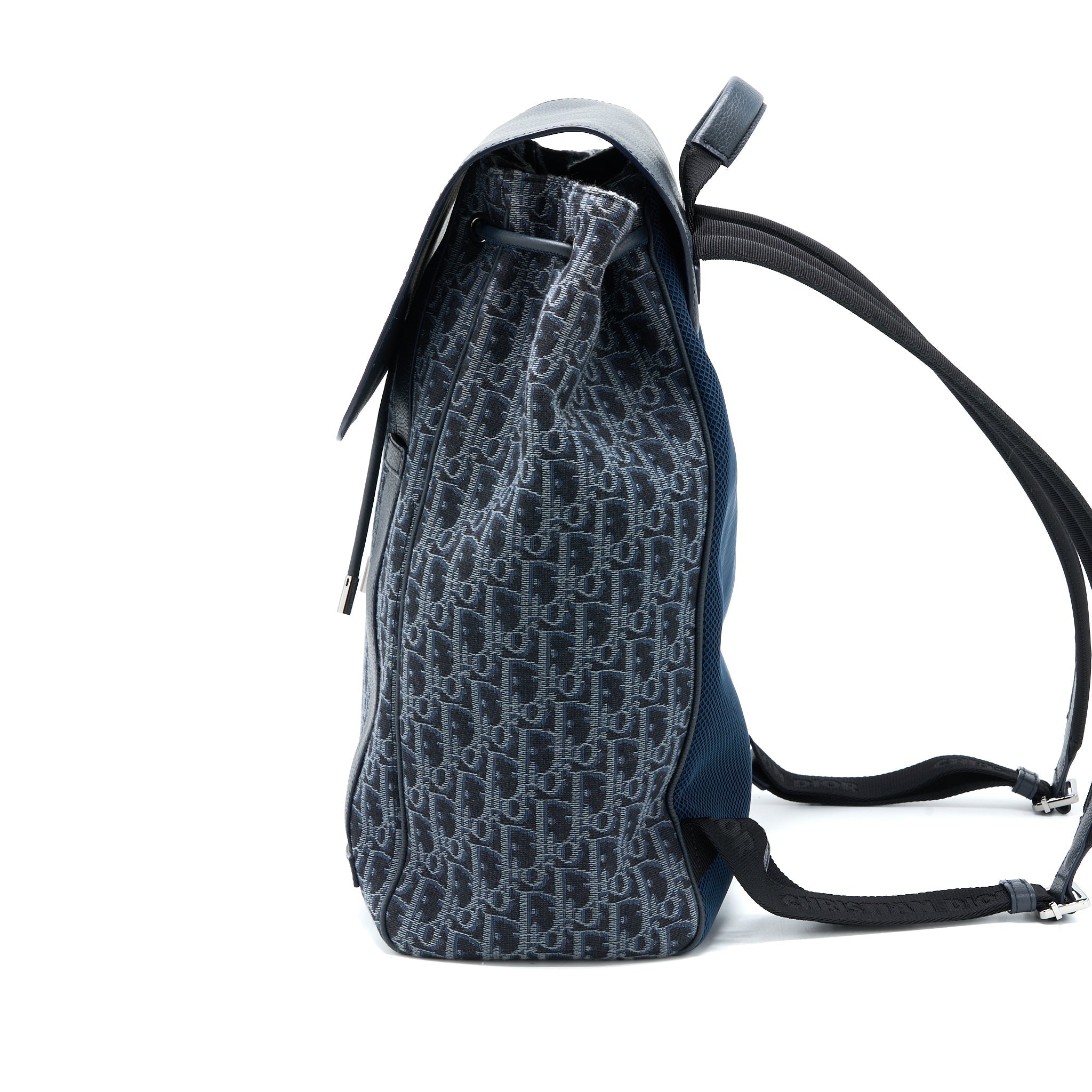 DIOR HOMME BACKPACK OBLIQUE JACQUARD CANVAS/LEATHER GREY SHW