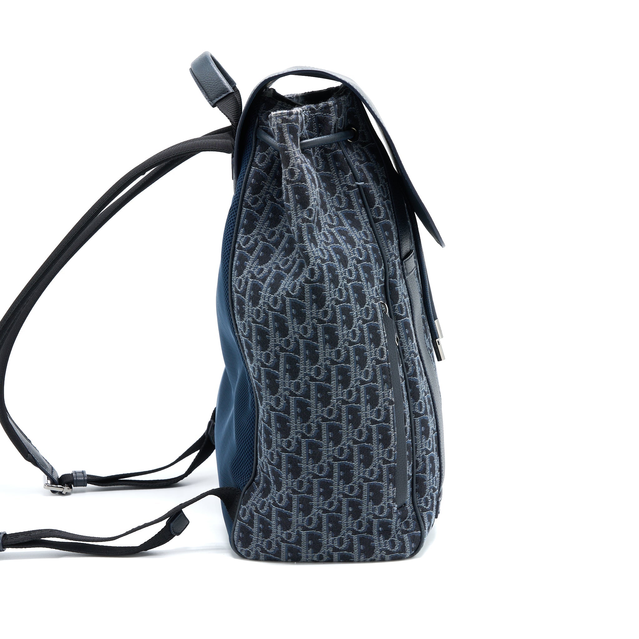 DIOR HOMME BACKPACK OBLIQUE JACQUARD CANVAS/LEATHER GREY SHW