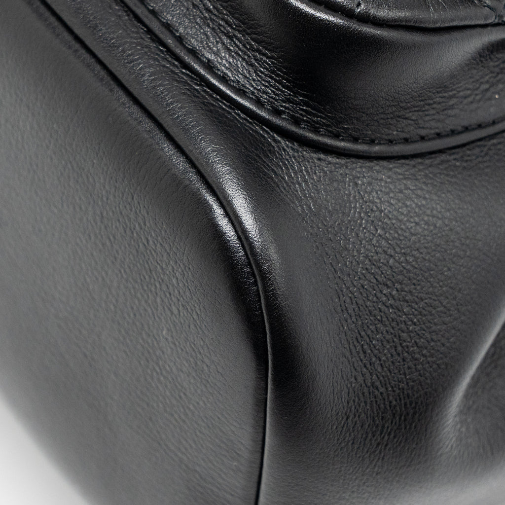 CHANEL MINI DUMA BACKPACK CALFSKIN BLACK LGHW (MICROCHIP)