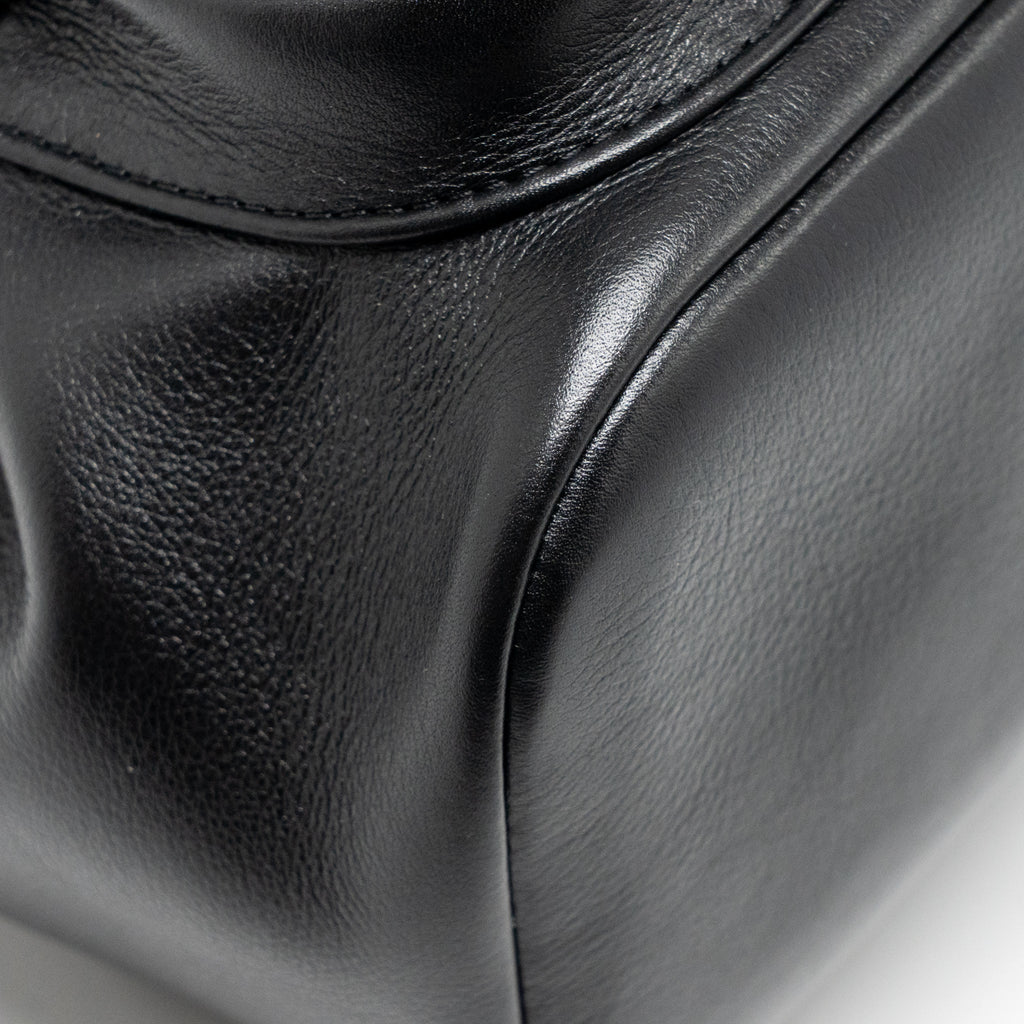 CHANEL MINI DUMA BACKPACK CALFSKIN BLACK LGHW (MICROCHIP)