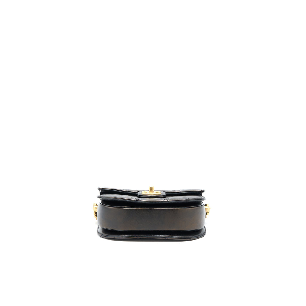 CHANEL 21S MOON MESSENGER BAG CALFSKIN BLACK GHW
