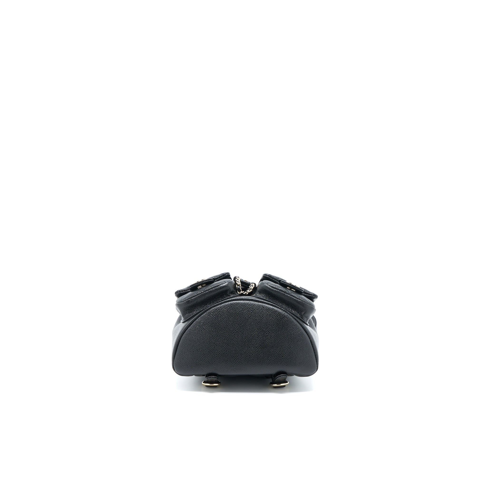 CHANEL 23P MINI TRIPLE PACK BACKPACK CAVIAR BLACK LGHW (MICROCHIP)