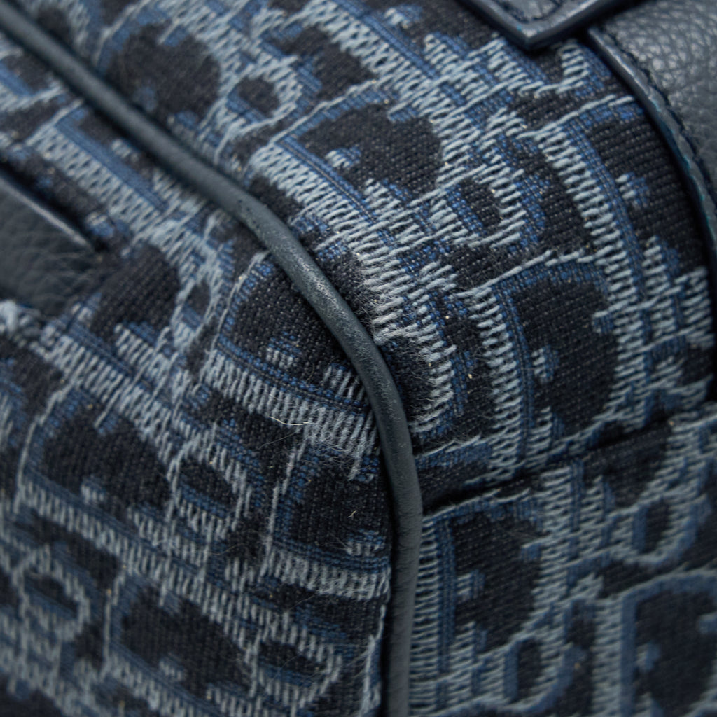 DIOR HOMME BACKPACK OBLIQUE JACQUARD CANVAS/LEATHER GREY SHW
