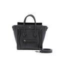 CELINE NANO LUGGAGE BAG CALFSKIN BLACK SHW