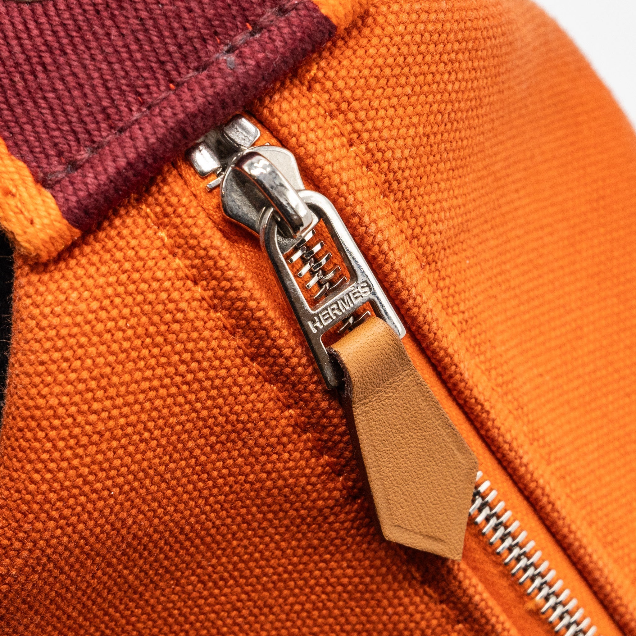 HERMES TROUSSE DE TOILETTE BRIDE A BRAC PM TRAVEL POUCH CANVAS ORANGE FEU SHW