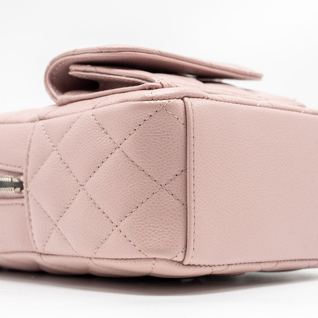 CHANEL 24P CLASSIC MINI BACKPACK CAVIAR LIGHT PINK SHW (MICROCHIP)