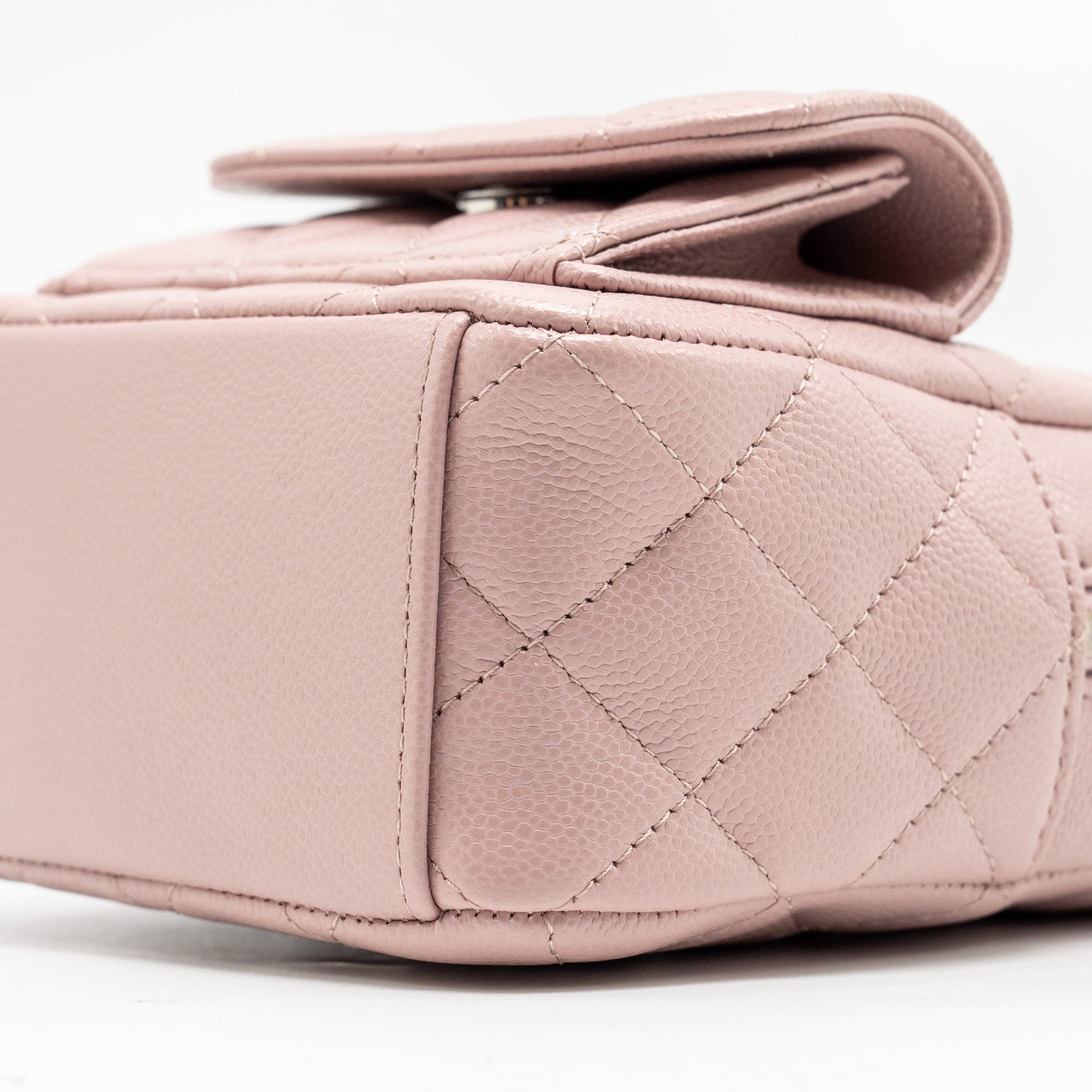 CHANEL 24P CLASSIC MINI BACKPACK CAVIAR LIGHT PINK SHW (MICROCHIP)