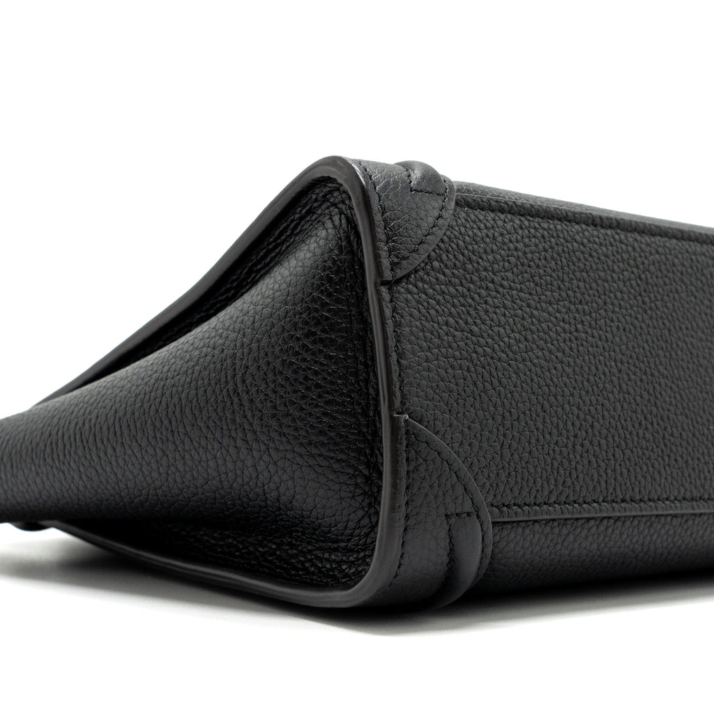 CELINE NANO LUGGAGE BAG CALFSKIN BLACK SHW