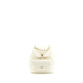 CHANEL DUMA MINI BACKPACK LAMBSKIN WHITE LGHW (MICROCHIP)