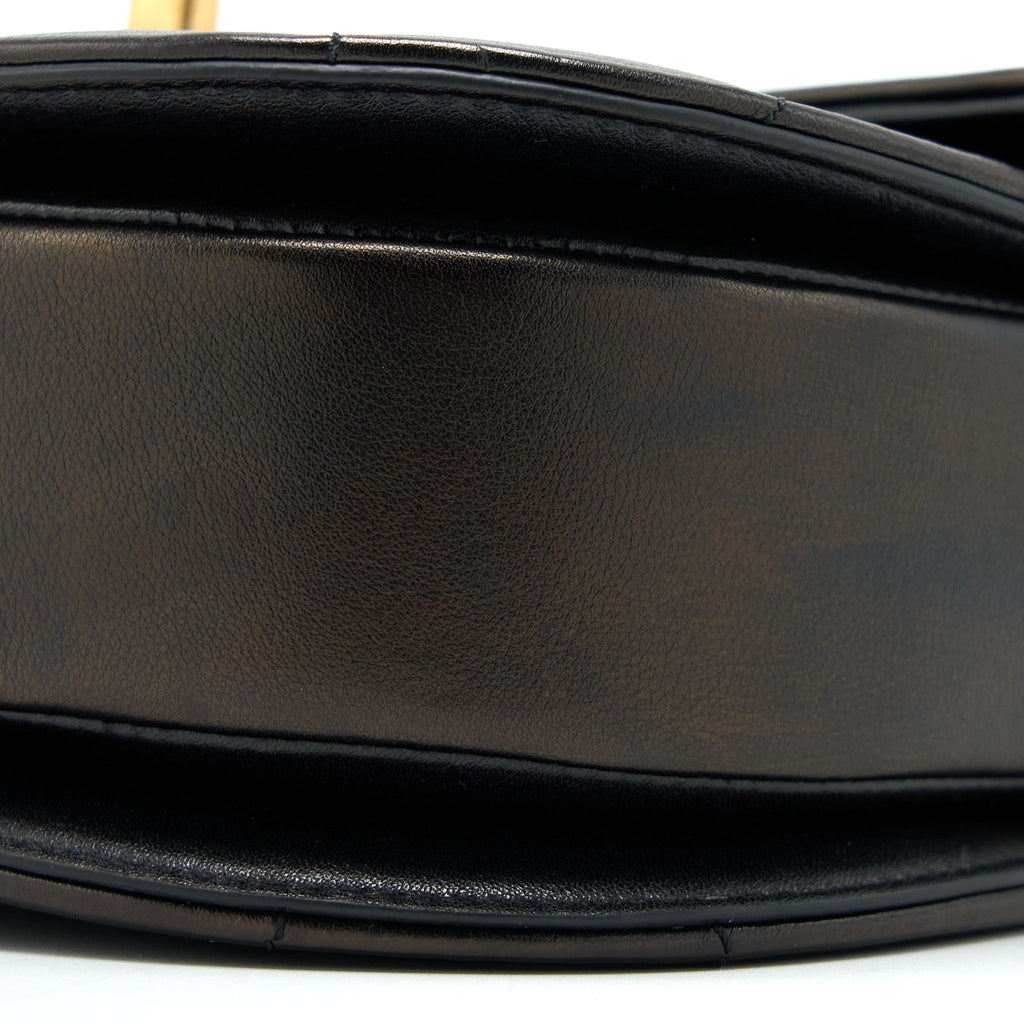 CHANEL 21S MOON MESSENGER BAG CALFSKIN BLACK GHW
