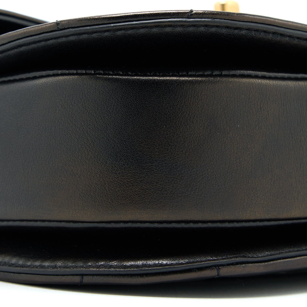 CHANEL 21S MOON MESSENGER BAG CALFSKIN BLACK GHW