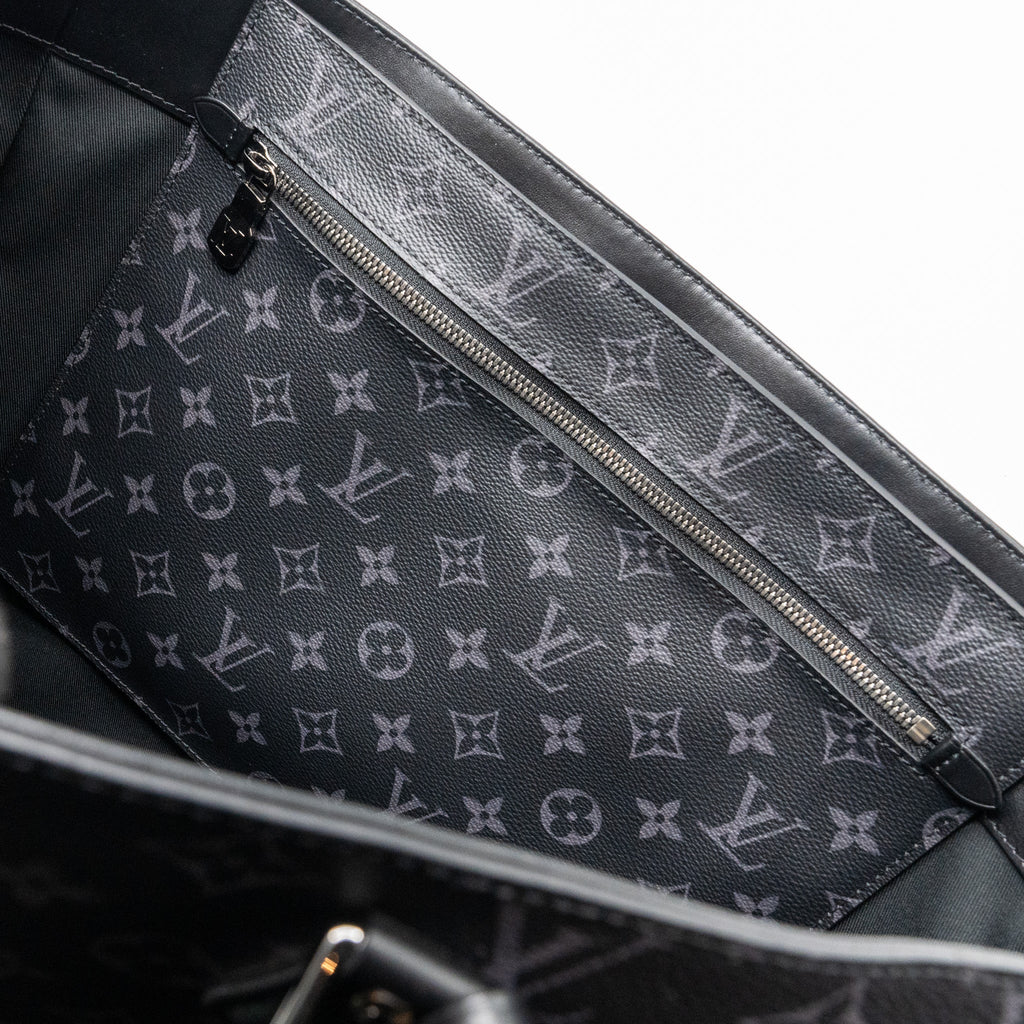 LOUIS VUITTON DOUBLE GRAND SAC MONOGRAM ECLIPSE CANVAS SHW