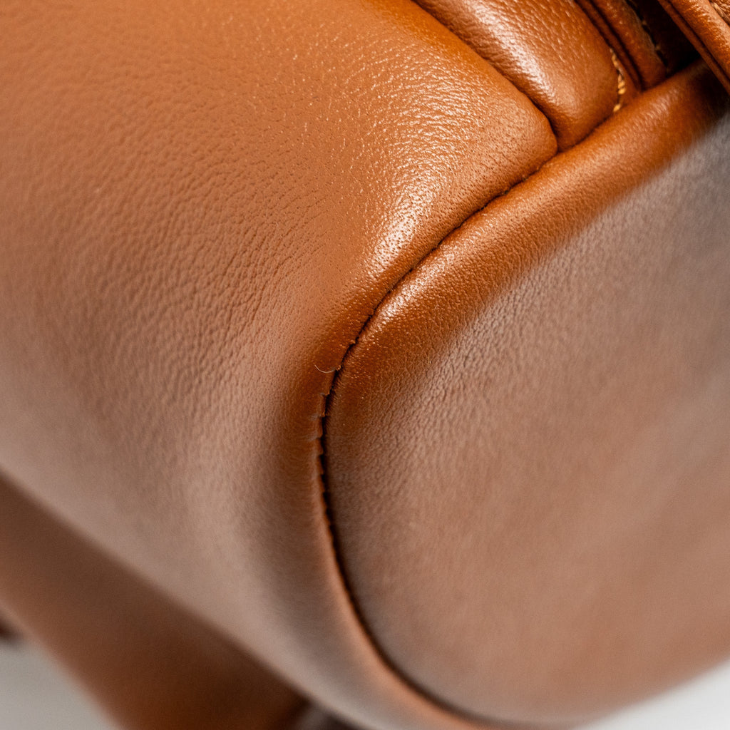 CHANEL 23A TRIPLE PACK BACKPACK CALFSKIN CARAMEL LGHW (MICROCHIP)
