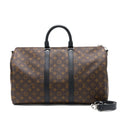 LOUIS VUITTON KEEPALL BANDOULIERE 45 MONOGRAM MACASSAR CANVAS SHW
