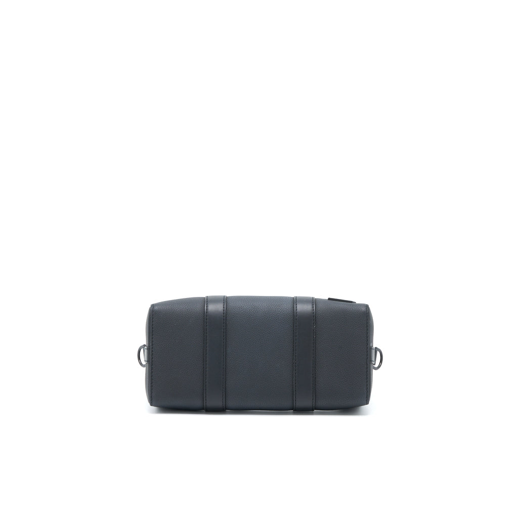 LOUIS VUITTON CITY KEEPALL GRAINED CALFSKIN BLACK WITH BLACK HARDWARE (NEW VERSION)