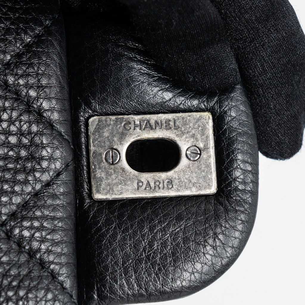 CHANEL XXL CLASSIC TRAVEL FLAP CALFSKIN BLACK RUTHENIUM HARDWARE