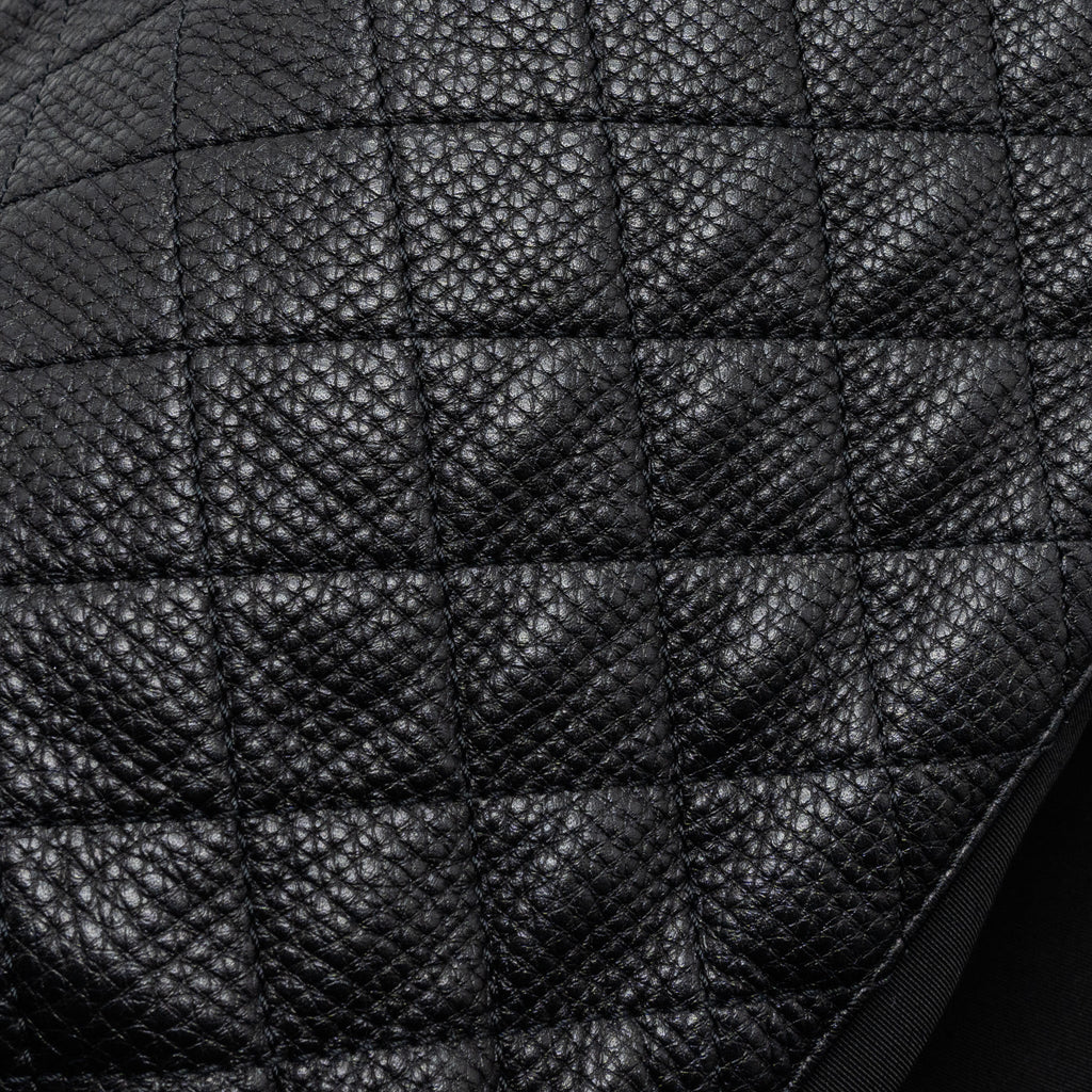 CHANEL XXL CLASSIC TRAVEL FLAP CALFSKIN BLACK RUTHENIUM HARDWARE