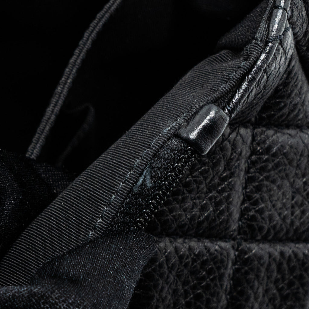 CHANEL XXL CLASSIC TRAVEL FLAP CALFSKIN BLACK RUTHENIUM HARDWARE