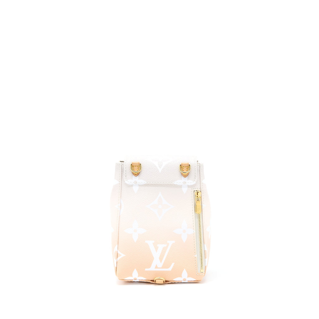 LOUIS VUITTON POOL BRUME MINI BACKPACK MONOGRAM COATED CANVAS GHW