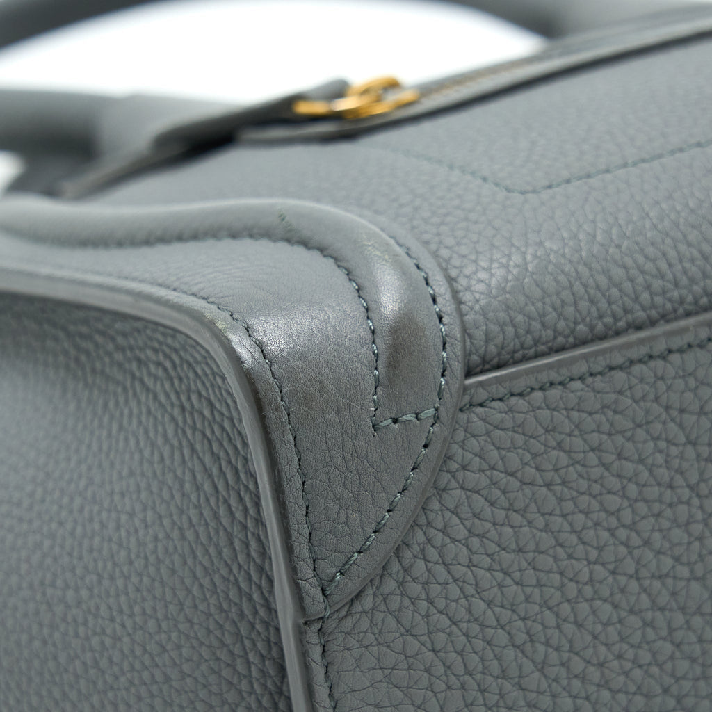 CELINE NANO LUGGAGE BAG GREY GHW