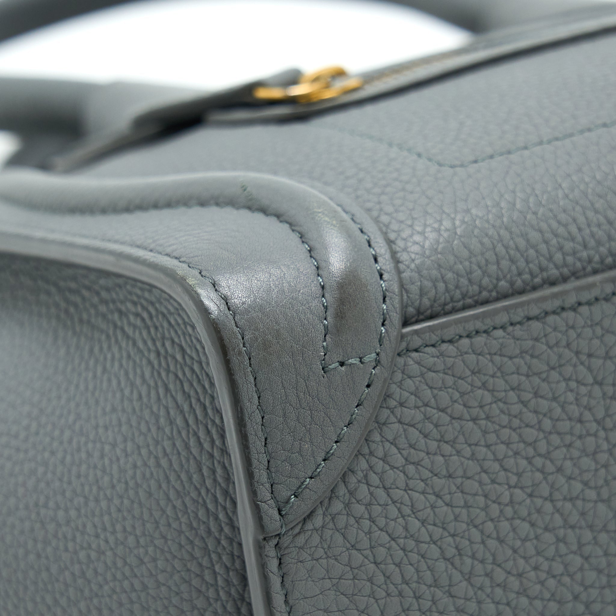 CELINE NANO LUGGAGE BAG GREY GHW