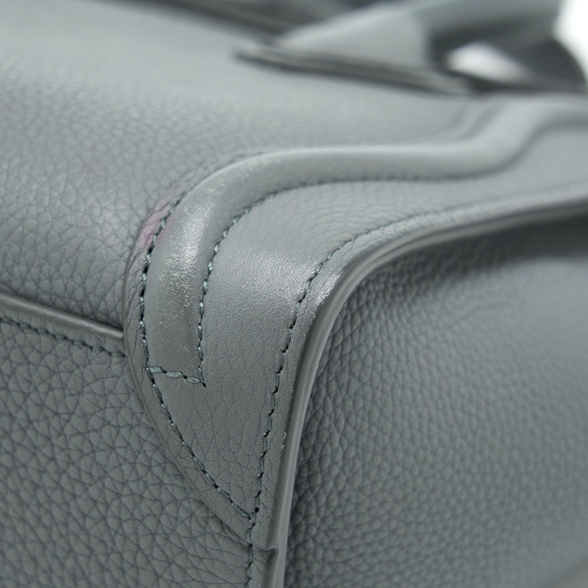 CELINE NANO LUGGAGE BAG GREY GHW