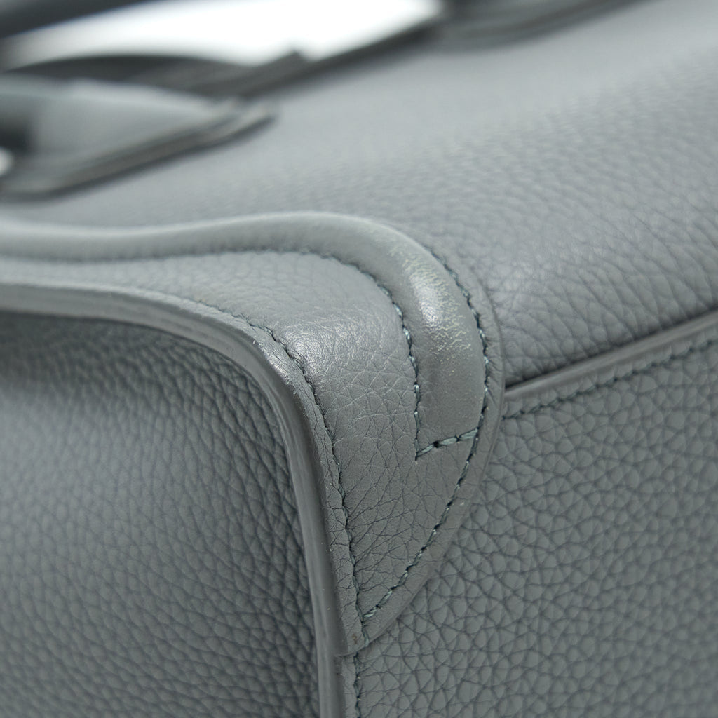 CELINE NANO LUGGAGE BAG GREY GHW
