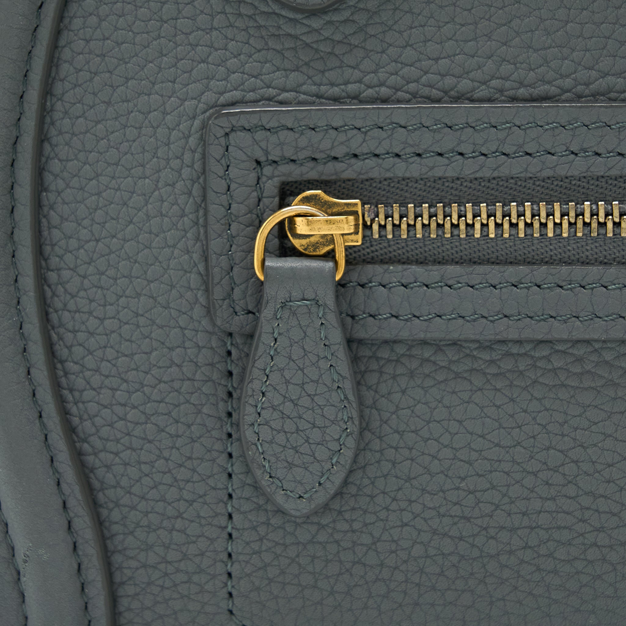 CELINE NANO LUGGAGE BAG GREY GHW