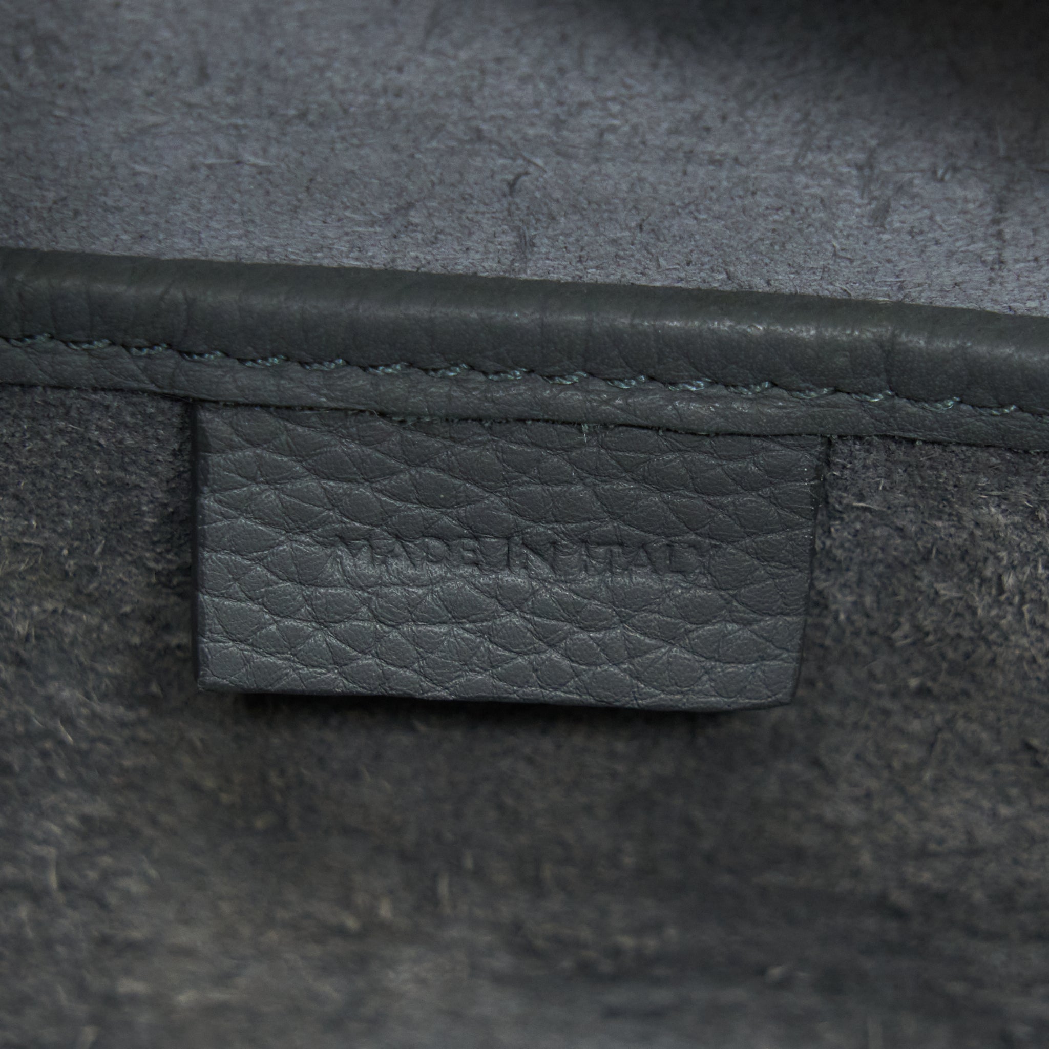 CELINE NANO LUGGAGE BAG GREY GHW