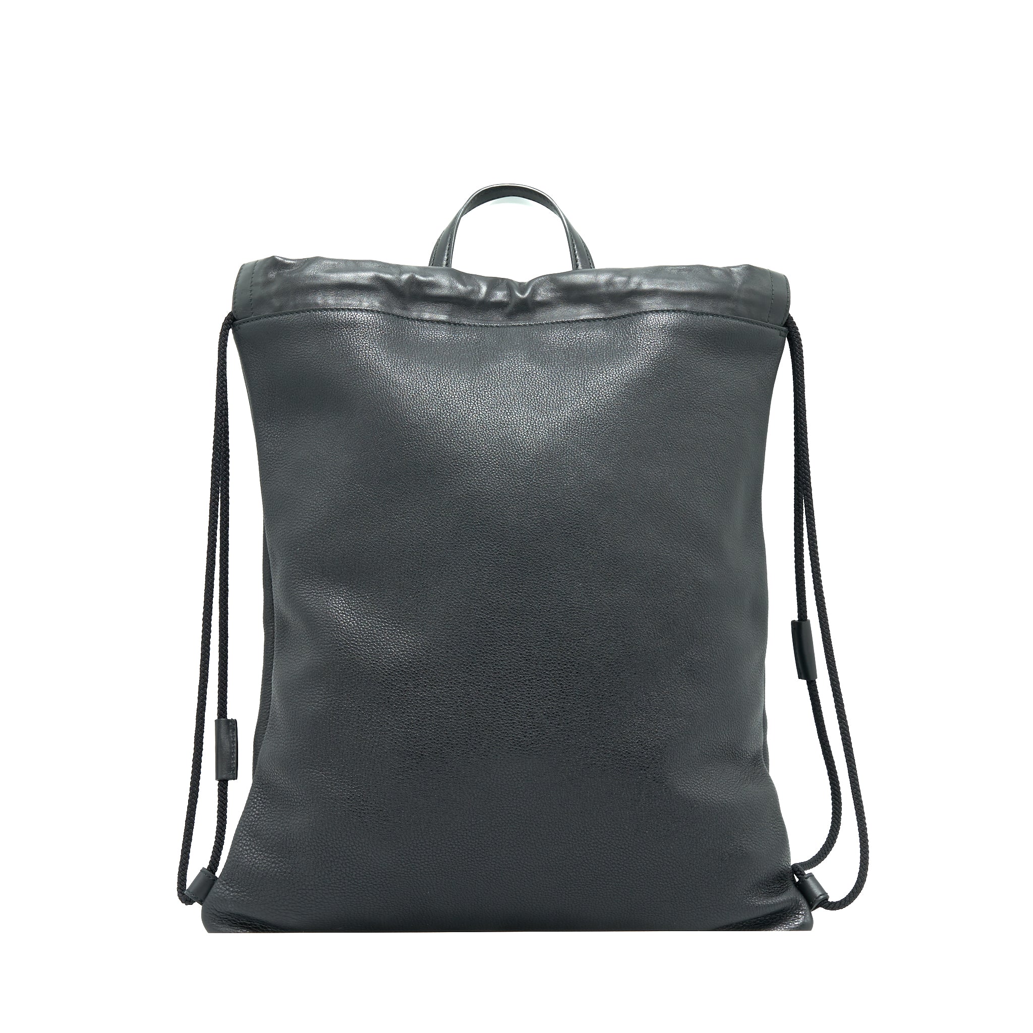 GUCCI LOGO PRINTED DRAWSTRING BACKPACK BLACK
