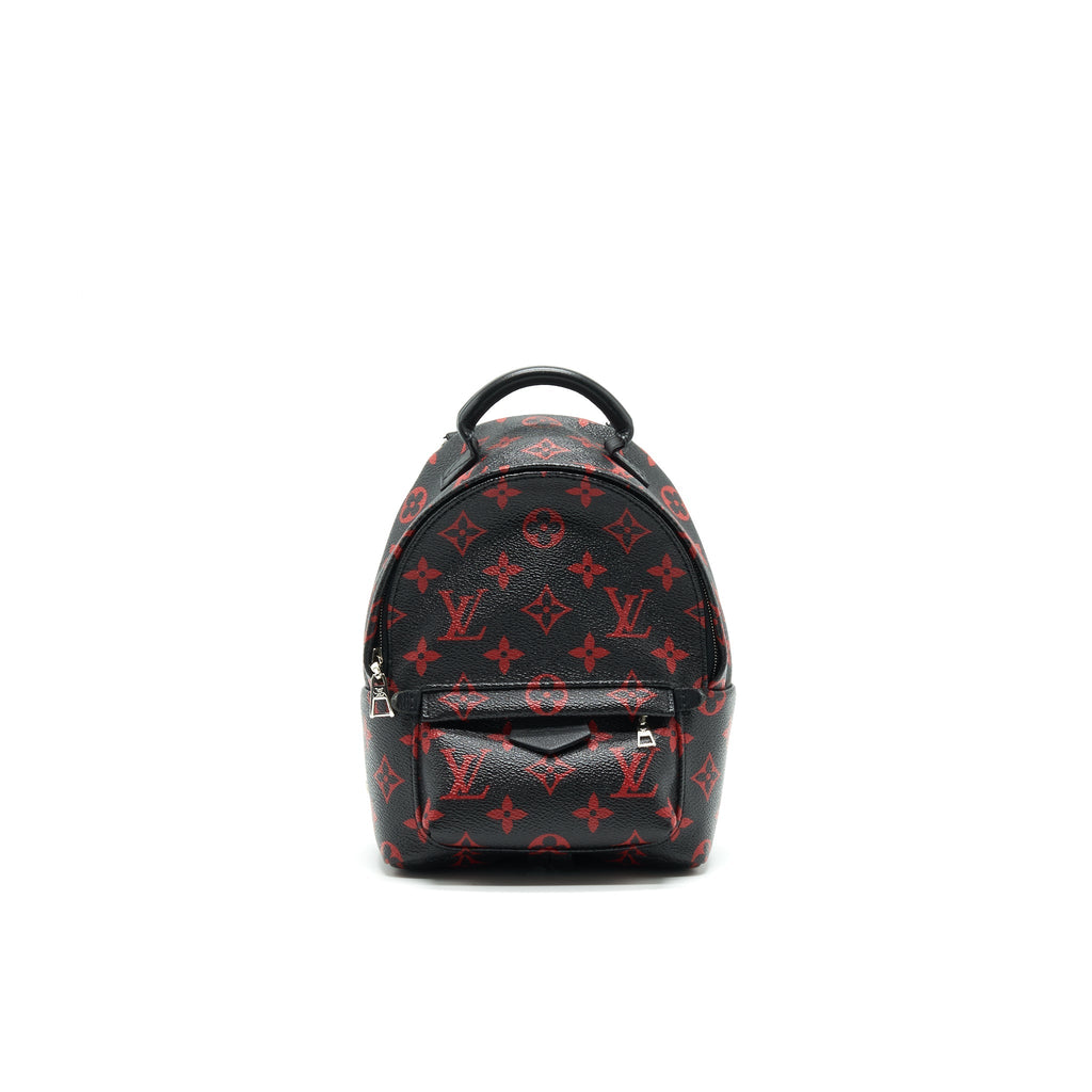 LOUIS VUITTON PALM SPRINGS MINI BACKPACK IN BLACK AND RED