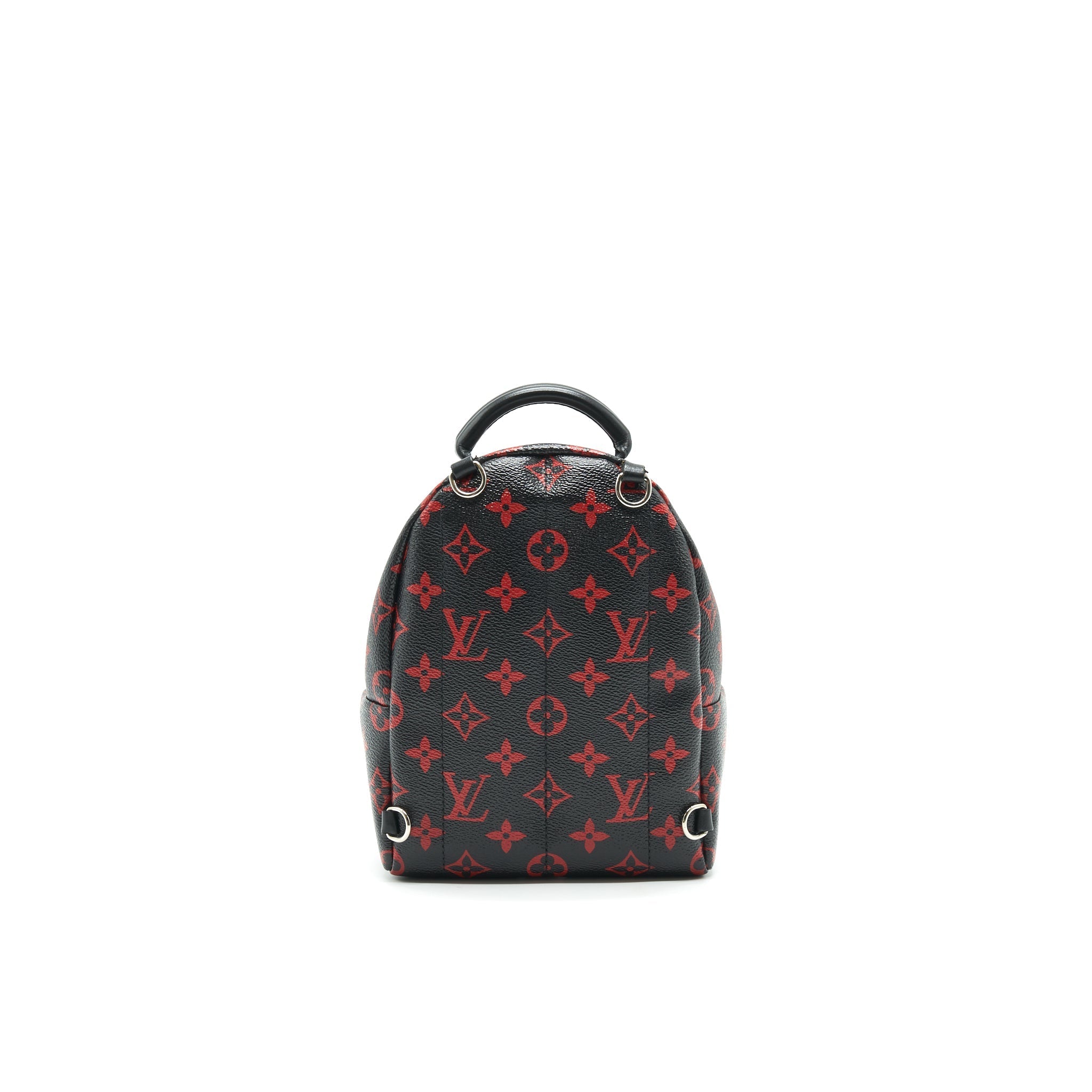 LOUIS VUITTON PALM SPRINGS MINI BACKPACK IN BLACK AND RED