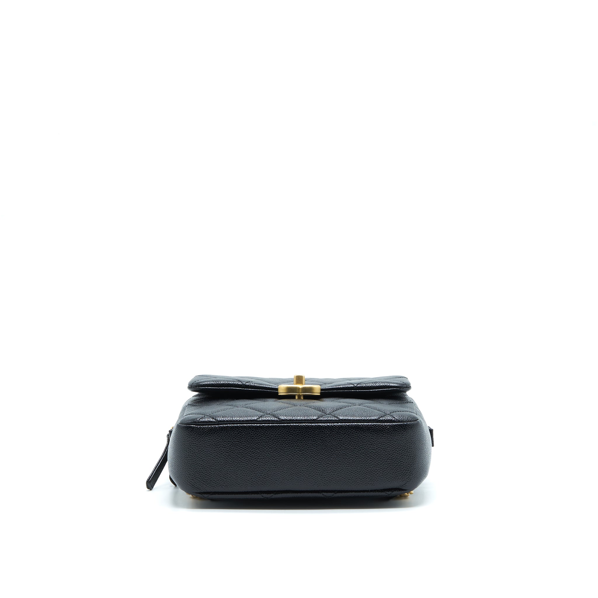 CHANEL 22P FLAP BACKPACK CAVIAR BLACK GHW