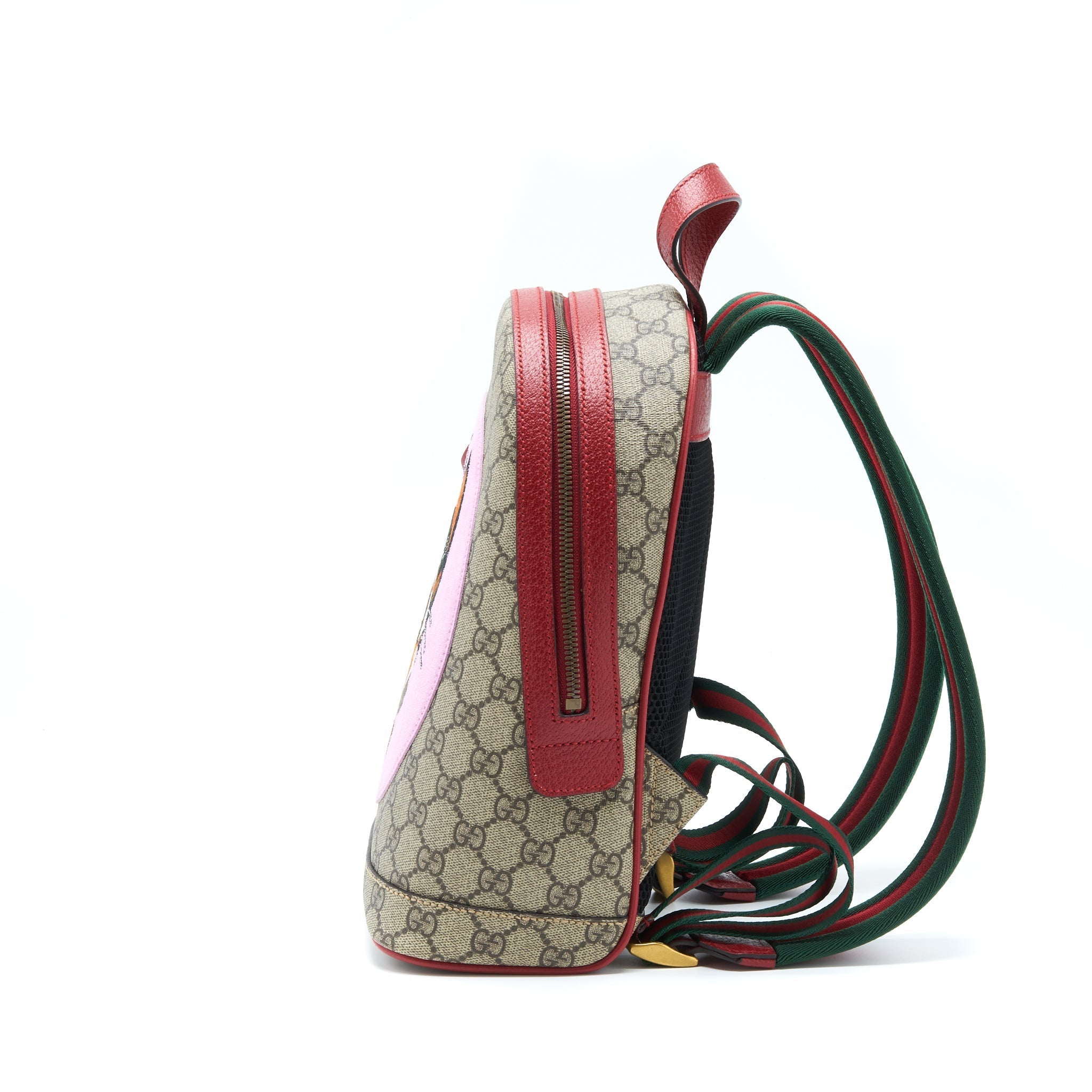 GUCCI CAT PRINT GG SUPREME BACKPACK PINK/RED/MULTICOLOUR GHW