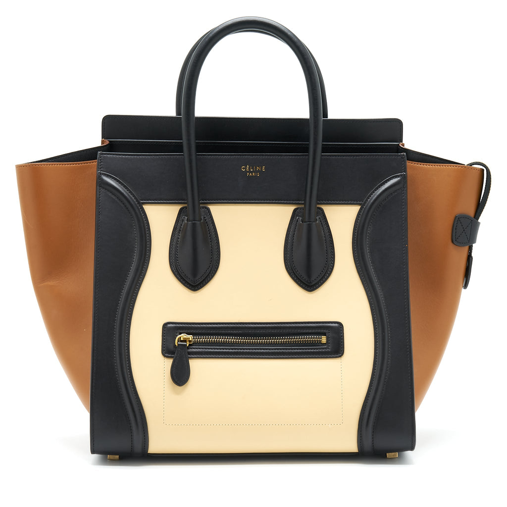 CELINE MINI LUGGAGE BAG CALFSKIN MULTICOLOURED GHW