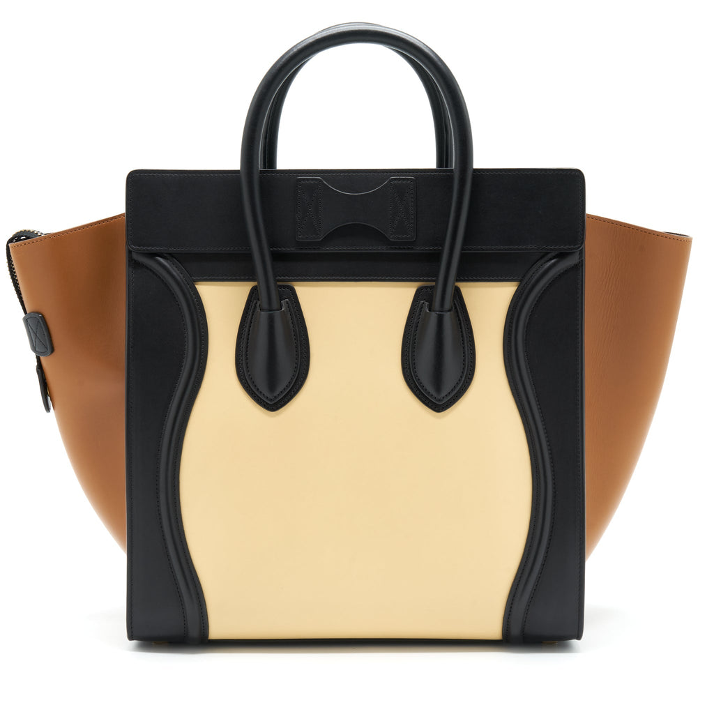 CELINE MINI LUGGAGE BAG CALFSKIN MULTICOLOURED GHW