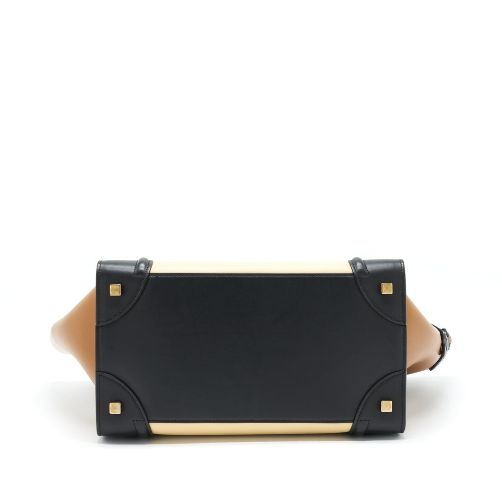 CELINE MINI LUGGAGE BAG CALFSKIN MULTICOLOURED GHW