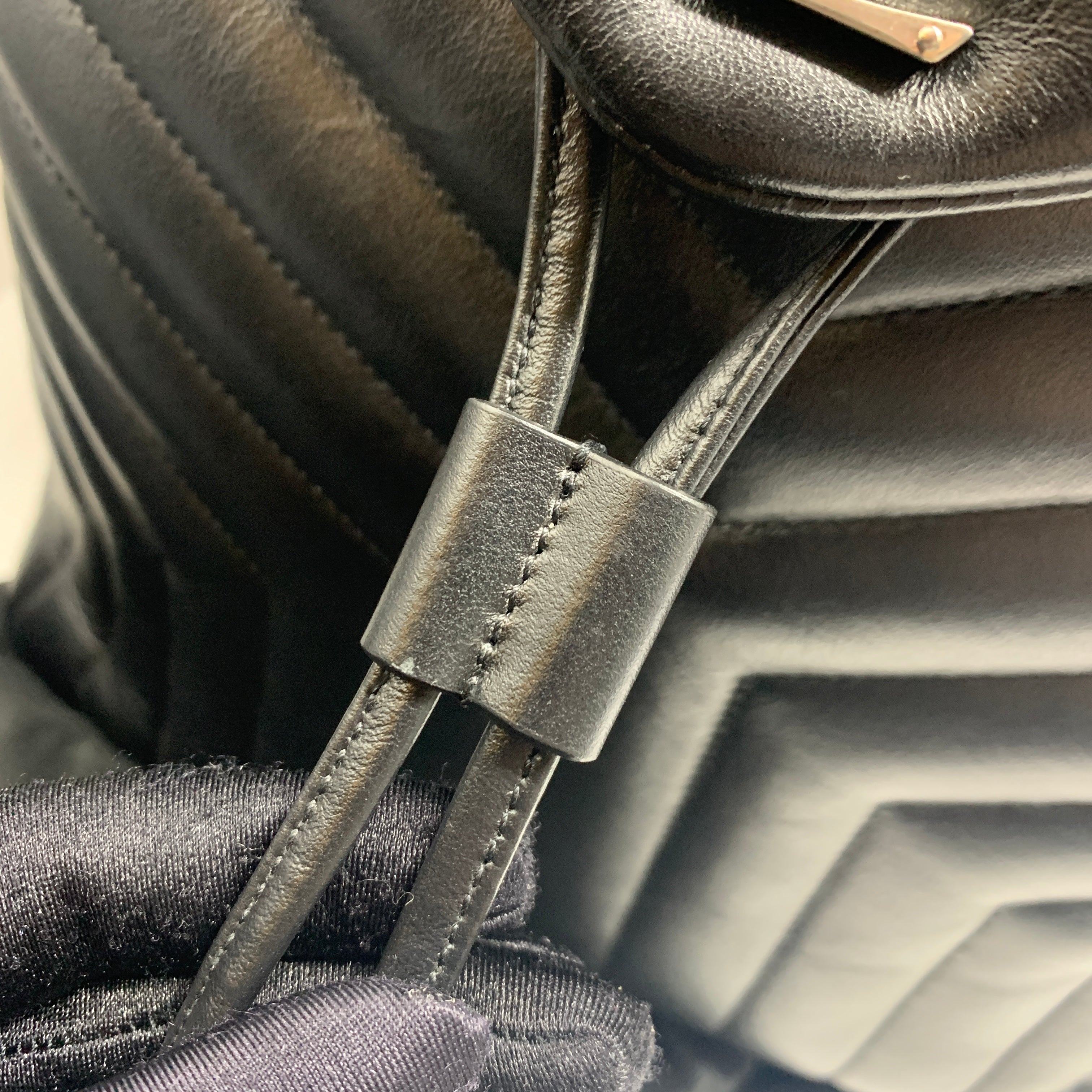 YSL LOU LOU STYLE BACKPACK IN BLACK SHW