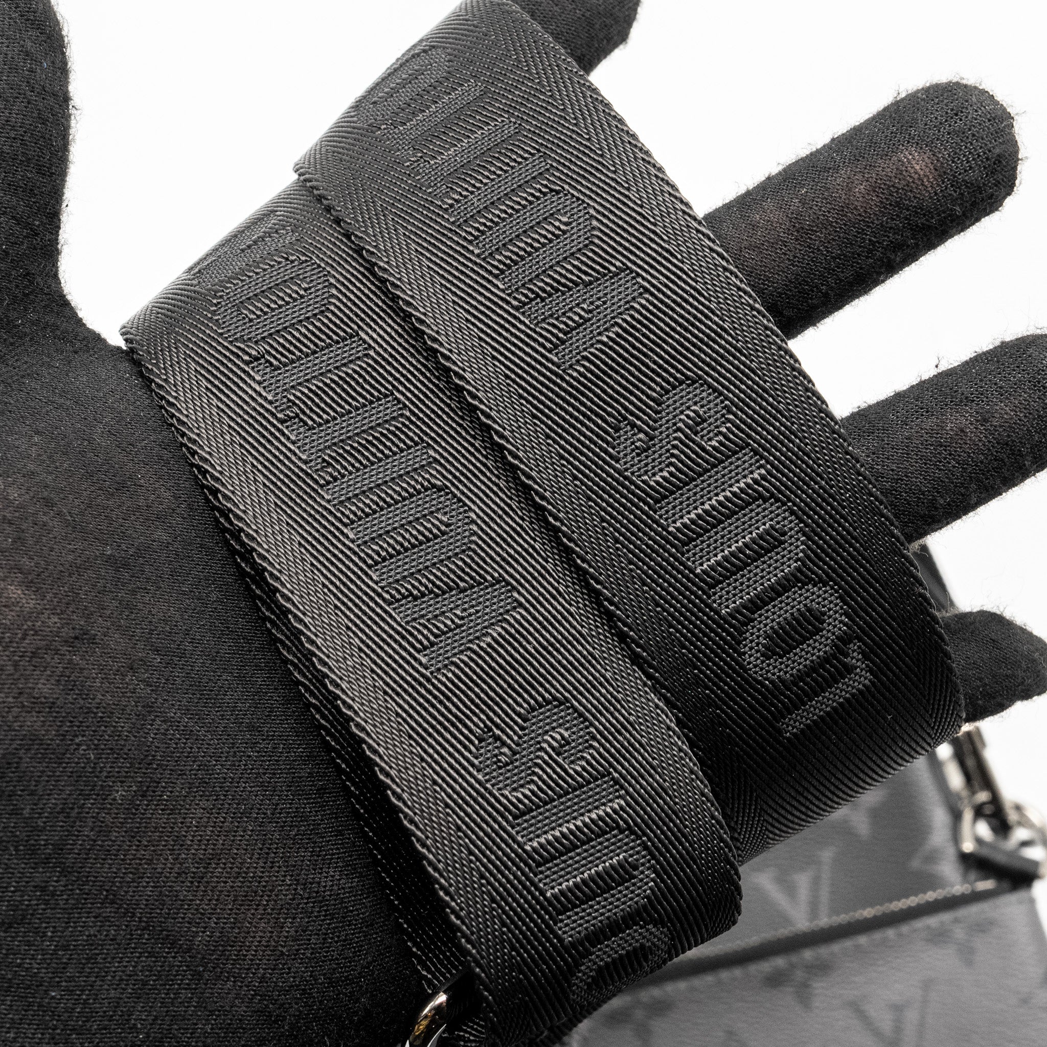 LOUIS VUITTON TRIO MESSANGER MONOGRAM ECLIPSE CANVAS BLACK/GREY WITH BLACK HARDWARE