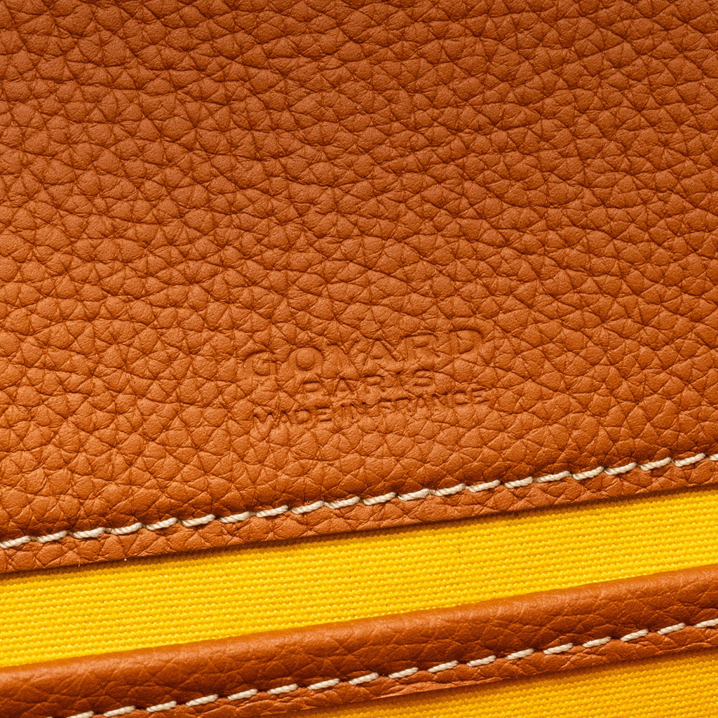 GOYARD BELVEDERE PM MESSENGER BAG GOYARDLINE CANVAS BROWN SHW