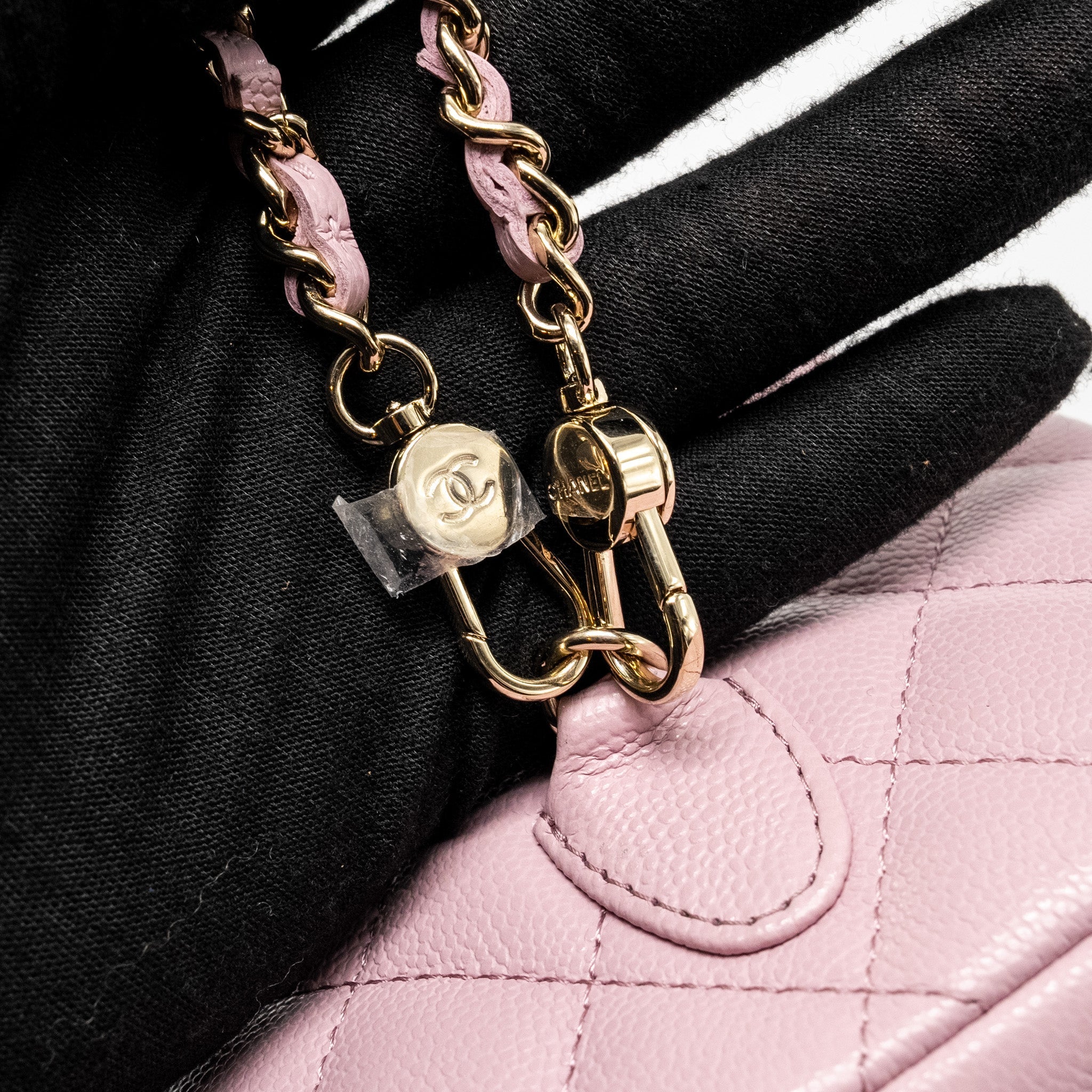 CHANEL 24P CLASSIC MINI BACKPACK SHINY GRAINED CALFSKIN LIGHT PURPLE LGHW (MICROCHIP)