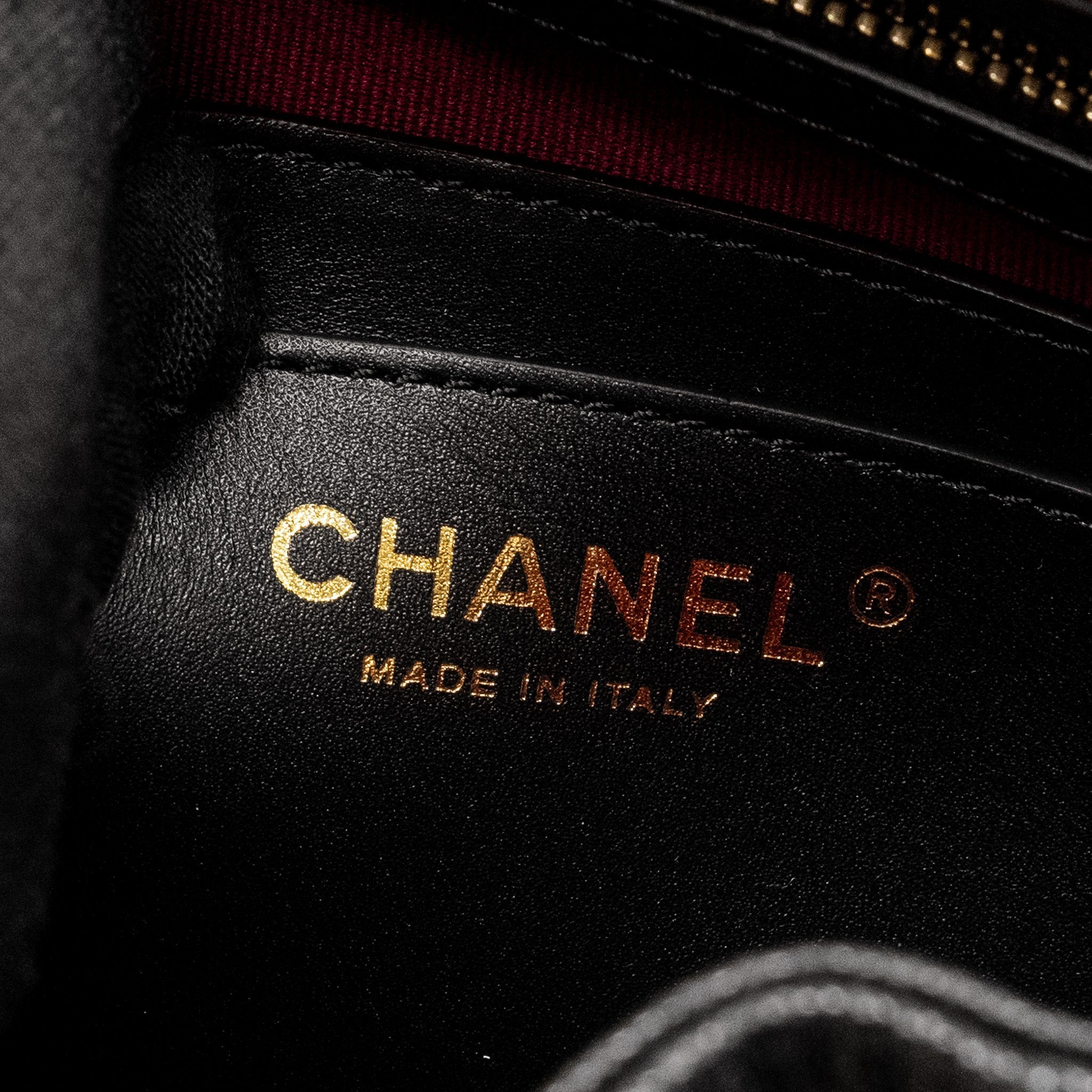 CHANEL 23S QUILTED MINI BACKPACK CAVIAR BLACK LGHW (MICROCHIP)