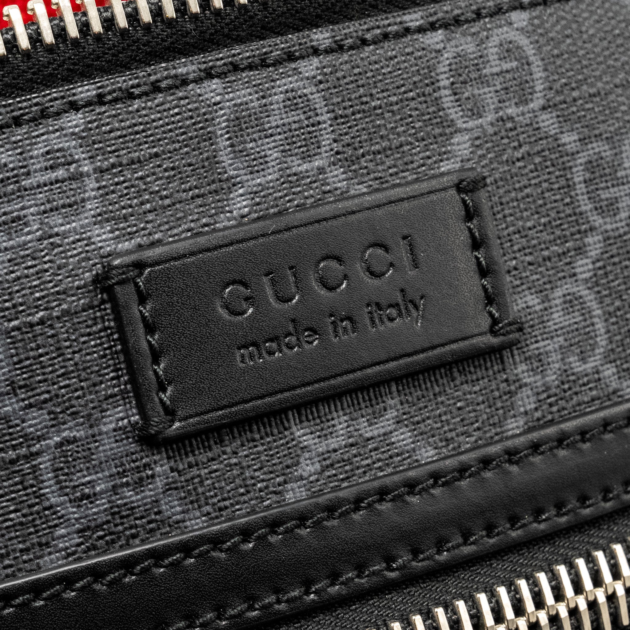 GUCCI MESSENGER BAG GG SUPREME CANVAS BLACK/ MULTICOLOUR SHW