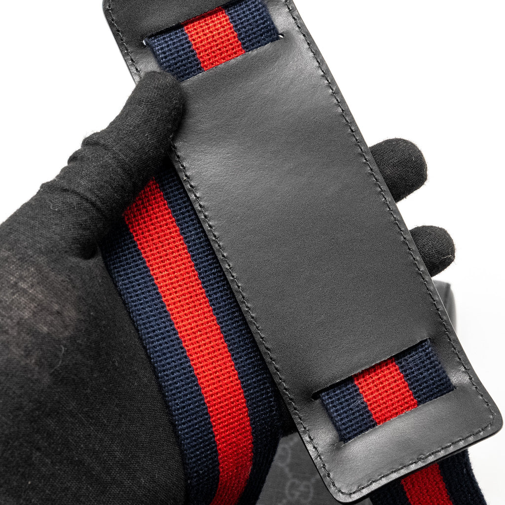 GUCCI MESSENGER BAG GG SUPREME CANVAS BLACK/ MULTICOLOUR SHW