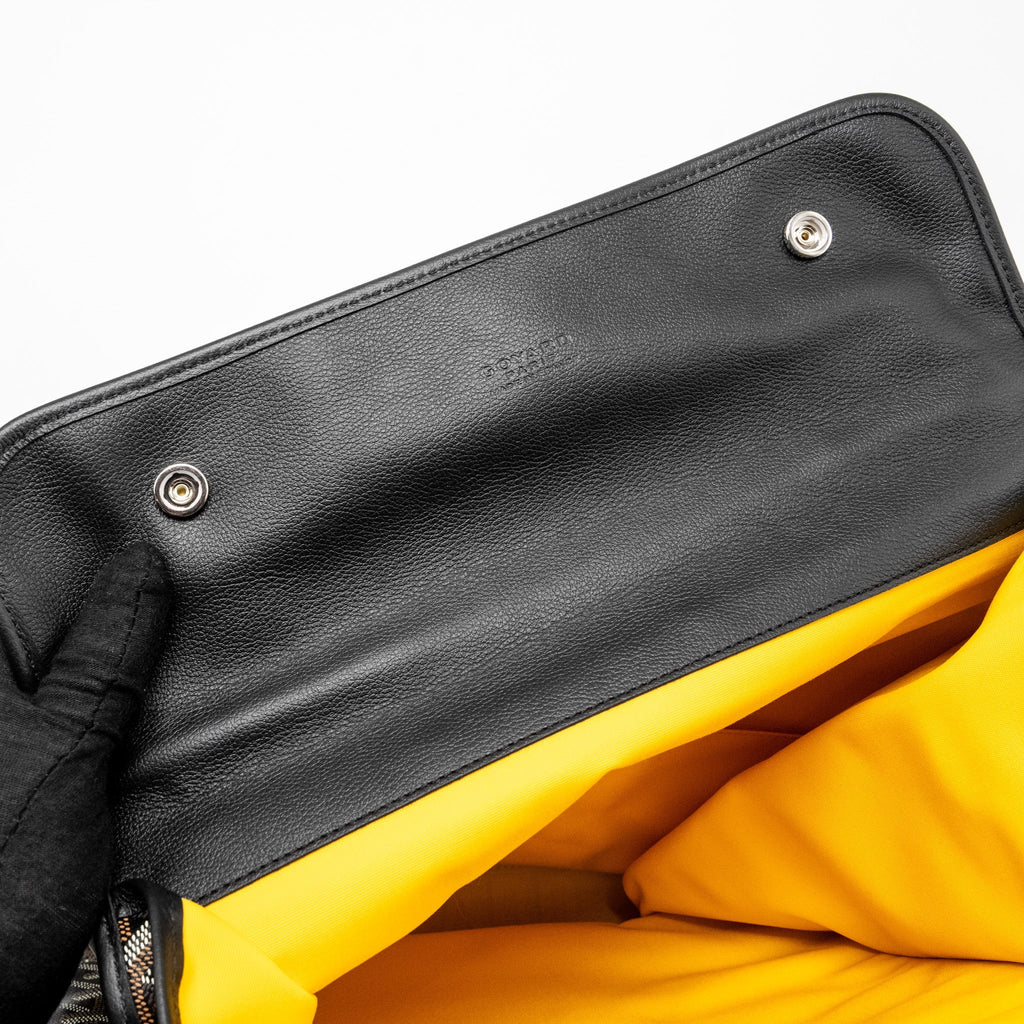 GOYARD SAINT LEGER BACKPACK GOYARDLINE CANVAS BLACK SHW
