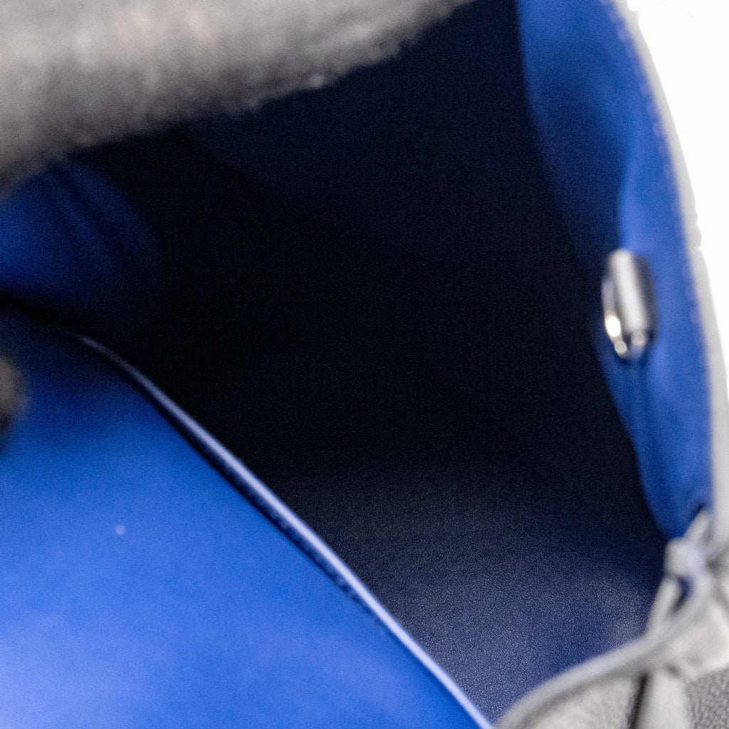 HERMES SPECIAL ORDER HAC A DOS PM BACKPACK TOGO BLACK/BLUE SAPPHIRE SHW